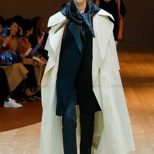 Old Celine Style Trench Coat Beige Outwear Jacket SIZE 36/38